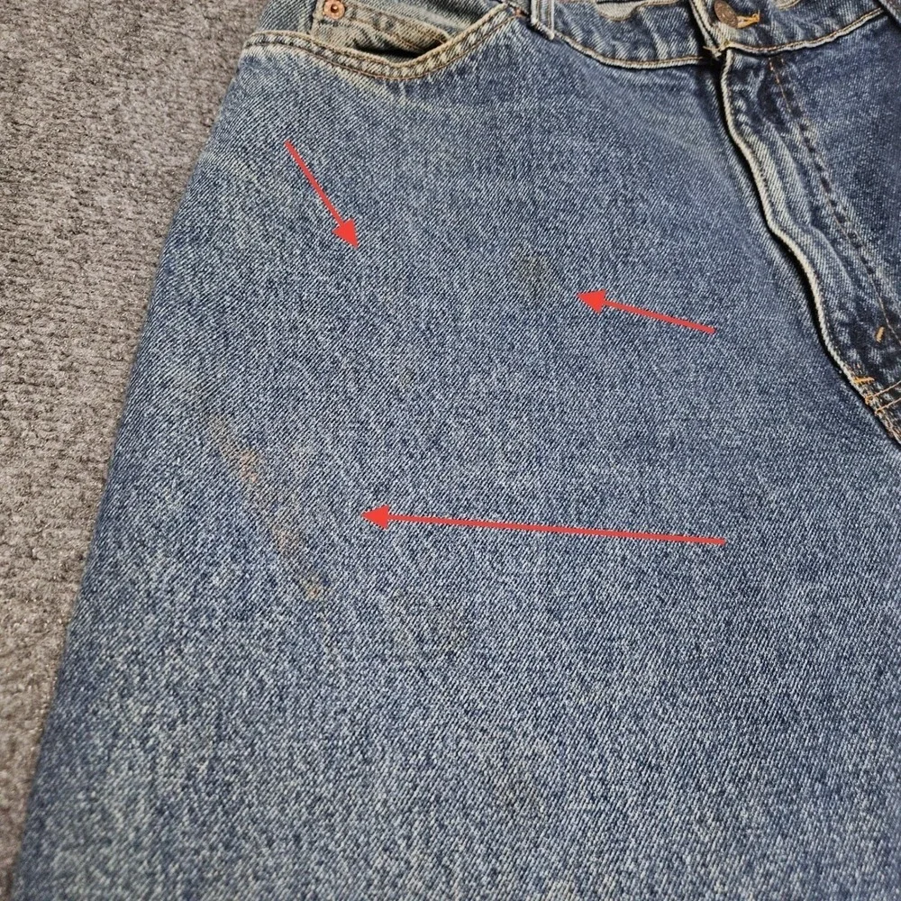 Vintage Levis 560 Jeans Orange Tab Mens 36x32 Blue Loose Fit Tapered Made in USA